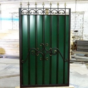 Калитка Кованая + Металлопрофиль КЛТ 010