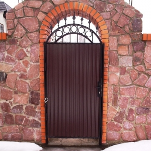 Калитка Кованая + Металлопрофиль КЛТ 013