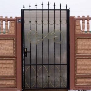 Калитка Кованая + Поликарбонат КЛТ 01