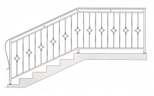 Лестничные перила ПРЛ 2003