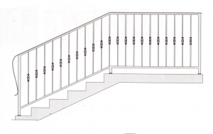 Лестничные перила ПРЛ 2005