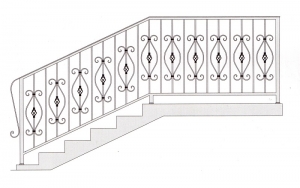 Лестничные перила ПРЛ 2013