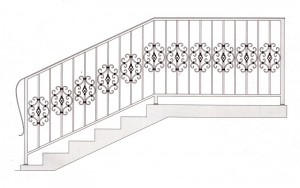 Лестничные перила ПРЛ 2018