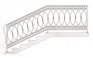 Лестничные перила ПРЛ 2036