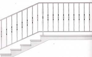 Лестничные перила ПРЛ 2048