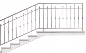 Лестничные перила ПРЛ 2049