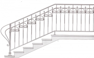 Лестничные перила ПРЛ 2060