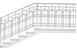 Лестничные перила ПРЛ 2061