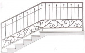 Лестничные перила ПРЛ 2062