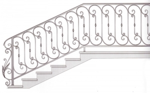 Лестничные перила ПРЛ 2069