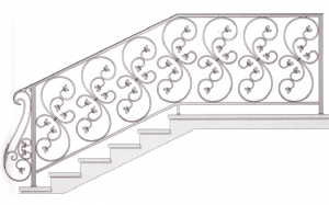 Лестничные перила ПРЛ 2071