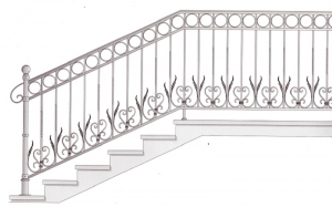 Лестничные перила ПРЛ 2075