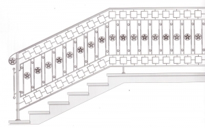 Лестничные перила ПРЛ 2081