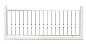 Балконное ограждение ПРЛ 3005