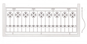 Балконное ограждение ПРЛ 3006