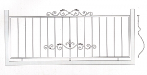 Балконное ограждение ПРЛ 3007