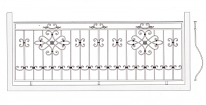 Балконное ограждение ПРЛ 3008
