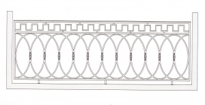 Балконное ограждение ПРЛ 3015