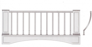 Балконное ограждение ПРЛ 3017