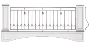 Балконное ограждение ПРЛ 3019