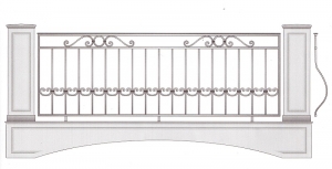 Балконное ограждение ПРЛ 3021