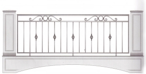 Балконное ограждение ПРЛ 3022