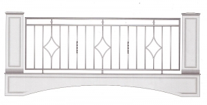 Балконное ограждение ПРЛ 3023