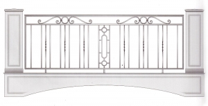 Балконное ограждение ПРЛ 3024
