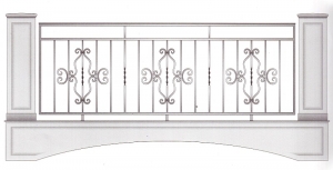 Балконное ограждение ПРЛ 3026