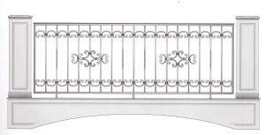 Балконное ограждение ПРЛ 3027