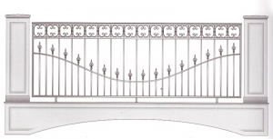 Балконное ограждение ПРЛ 3028