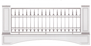 Балконное ограждение ПРЛ 3029