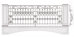 Балконное ограждение ПРЛ 3048
