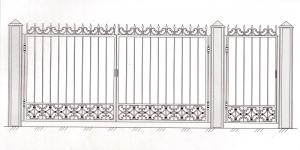Распашные Ворота ВРТ 5004